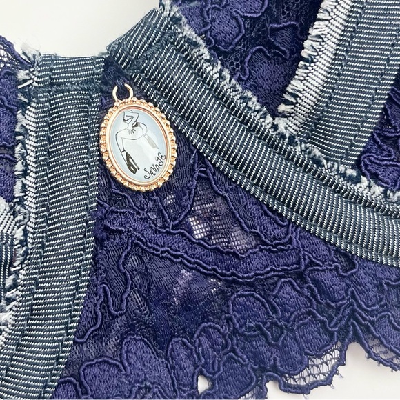 NEW! Savage X FENTY Sexy Distressed Denim Detail Vintage-feel Lined Bra - Picture 7 of 9